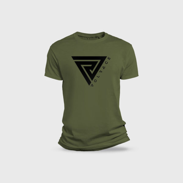 Camiseta unisex basic Volrace verde militar