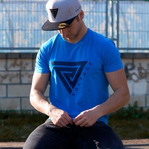 Camiseta unisex basic Volrace azul