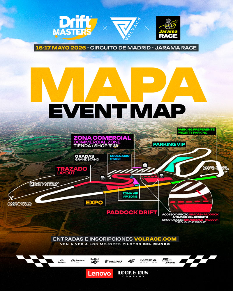 Mapa Drift Masters 2026 Mapa Drift Masters 2026